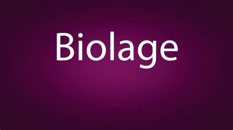biolage pronunciation